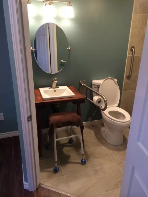 accessibility full bathroom modification in Brantford, Ontario