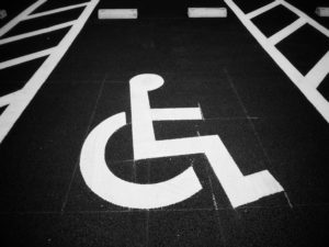 wheelchair parking spot